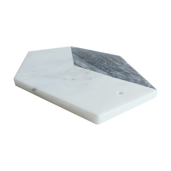 BlackandWhite MarbleChoppingBoard-sideview