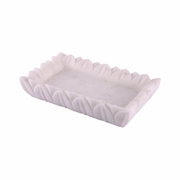 WhiteMarbleCarvedTray