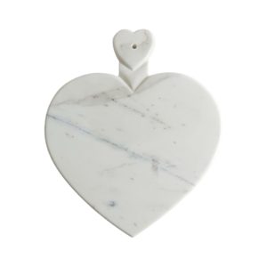 WhiteMarbleHeartShapeChoppingBoard