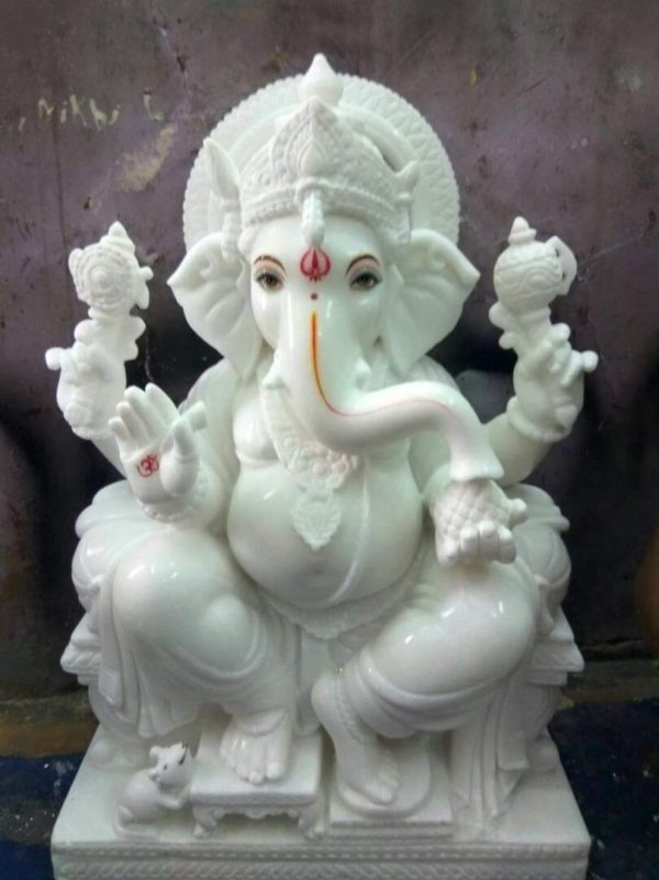 ganesha marble murti